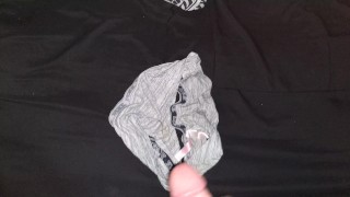 Jerking Off Onto My Girlfriends Used Panties #1