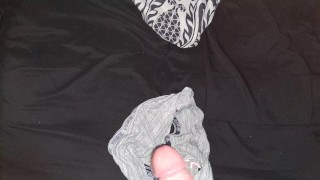 Jerking Off Onto My Girlfriends Used Panties #1