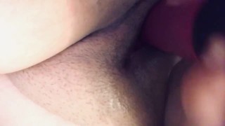 High,horny,and hungry for dick....another homemade dildo session with chubby milf