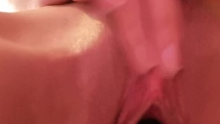 Stretched Wide by a Massive Dildo