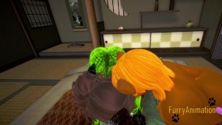 Furry Hentai 3D - Threesome Lizard Mouse and Dragon Boy Hard Sex 1:2