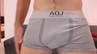 Relaxed, alpha energy - Your muscle bro strips down and gives you stretching tips