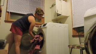 He bought me a new washer/dryer set and we tested it out on spin cycle