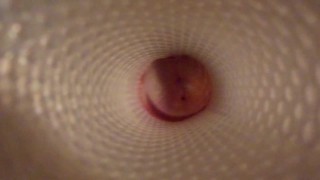 Il baise un Fleshlight - A quoi ça ressemble de l'intérieur?