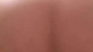 Bathtub anal dildo riding 