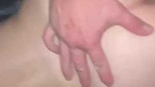 Innocent blonde takes it hard from behind and takes a load to the face