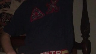 19 year old frat boy Jesse Gold fingers his hairy hole and eats his cum