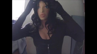 Cute Angels Pt3! Shy female mask Angel pleasures her rubber pussy :3 help her out