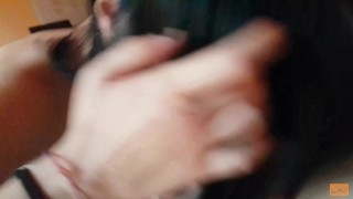 My slut stepsister gives me a blowjob as soon as I 