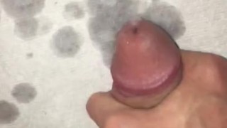 So horny I jack off my hot young Cock and jizz a lot