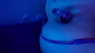 Femboy Has Fun With Glass Wand