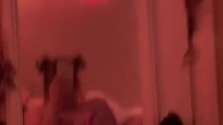 goth gf masturbating in mirror 