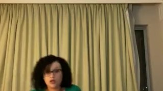 Curly hair Redbone making herself cum/orgasm 