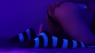 Femboy Rides Dildo and Cums