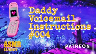 Daddy's Voicemail Homework - Dirty Audio Challenges for Sub Sluts