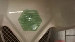 taking a piss at the bar POV