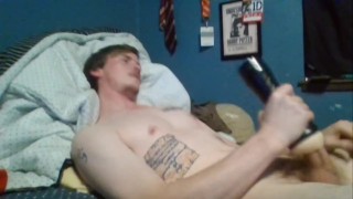 Finally got my new fleshlight for my huge cock!! Came multiple times, huge orgasm on webcam