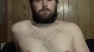 vibrating cock ring + self licking = hard orgasm!
