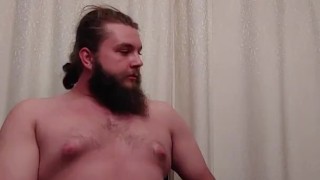 Eating mash potatoes from my ass and drinking my piss and cum