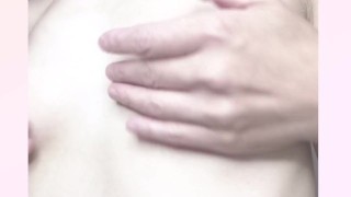 【乳首お手入れ】ミルクですべすべにしたので、ちくびを可愛がって気持ちよくさせてください nipple massage care masturbation orgasm Japanese amateu