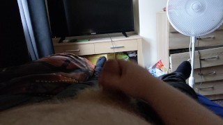 Wanking off at home