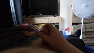 Wanking off at home