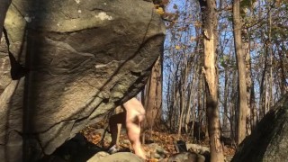hiking on the rocks