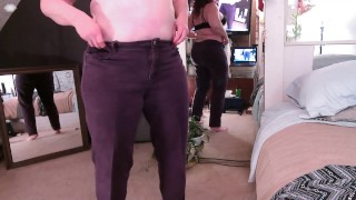 512 See American MILF Dawn1962Skye stuff her phat ass into tights and jeans check out the curves