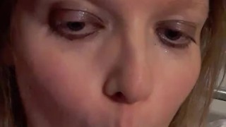 Girl licking and sucking on a lollipop (lollipopfetish)