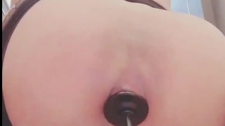 sissy short dildo show