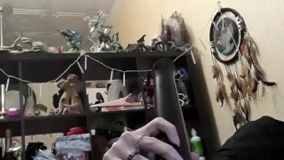 Home alone play with my new toy
