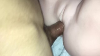 Putting dick in silicone sexdoll 