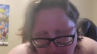 Sucking on my new toy for fun :3