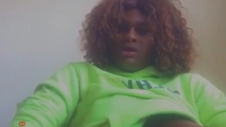 Jerking My Tranny Cock ( full video on my OnlyFans link in bio & comments )