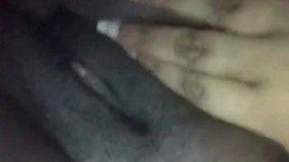 Fat wet black pussy with large clit