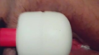 Solo Latina with Massage Wand