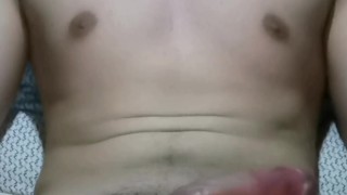 Horny Teen Jacks Off After Shower 