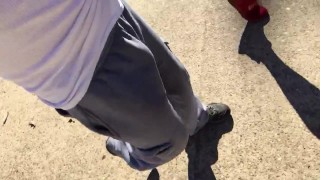 Walking in my sweats