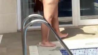 Waddling around the pool