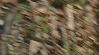 Gay boy show ass in public forest