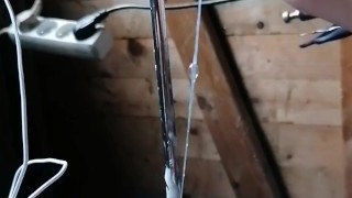 Milking cum by Electro Urethral Stimulation