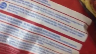 HOT BLONDE CHOKES ON BALLS 