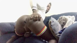 Locked and plugged Femboy 