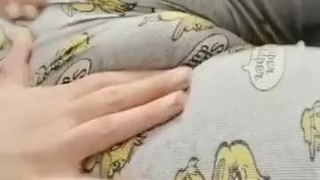 Big Cameltoe in my Pyjamapants