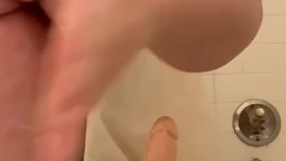 Riding extra large cock 