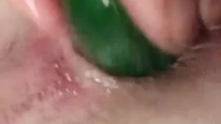 20 yo german twink gape's his ass with tiny cocumber.