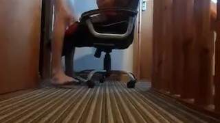 Fucking my best friend teddy rough on a chair (turn volume up)