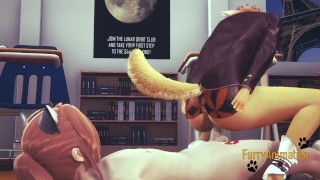 Furry Yaoi 3D - 2 Fox at School Yiff 2/2
