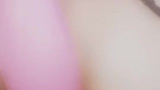 Sexy mami uses toys to play with her pretty pink pussy 