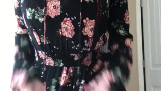A little Strip Tease & Fresh Boob Drop!